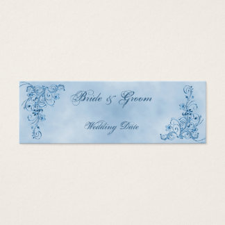 De Visite Cartes mariage Favor Merci : Sky Blue Elegance