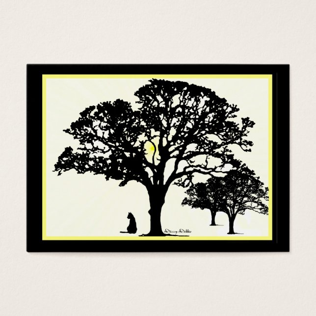 De Visite Cartes miniatures Silhouettes (Devant)