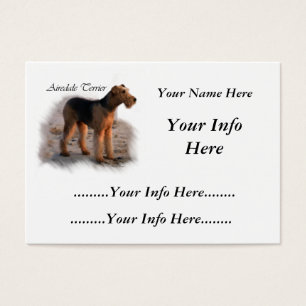 De Visite Cartes personnalisées par Terrier d'Airedale