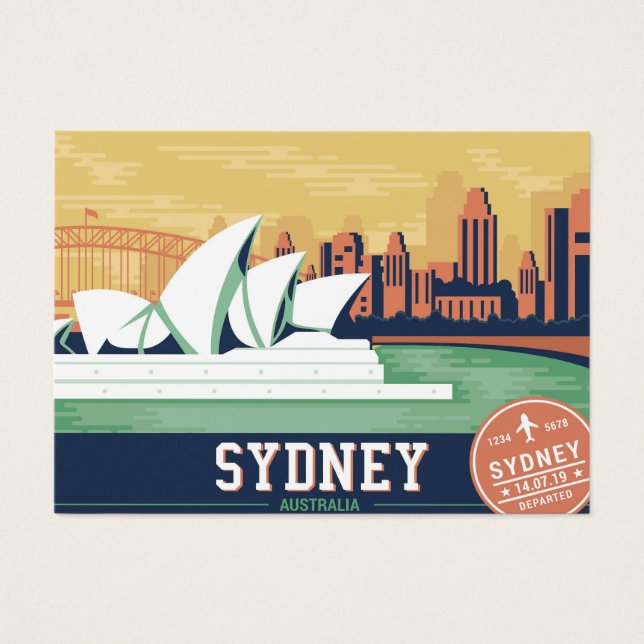 De Visite Cartes postales du Sydney (Devant)