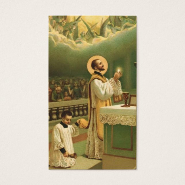 DE VISITE CARTES SAINES TRADITIONNELLES CATHOLIQUES D'ORDINA (Devant)