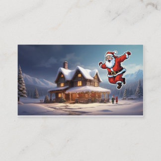 De Visite c'est joyeux Noël design et carte