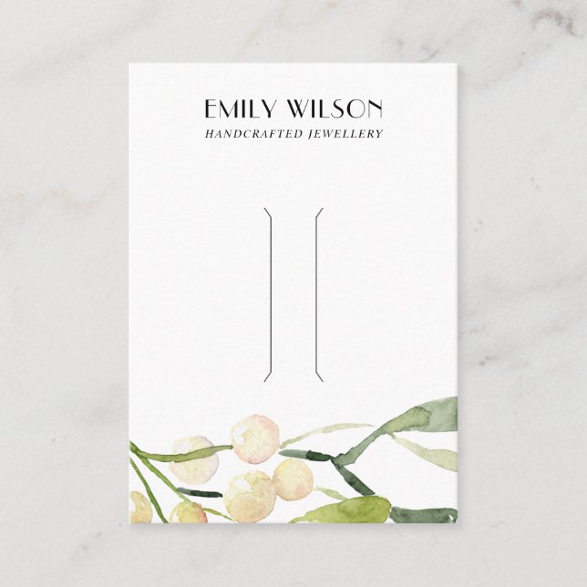 DE VISITE CHIC CHRISTMAS NEIGE BERRY HAIR CLIP CARTE D'AFFIC (Devant)