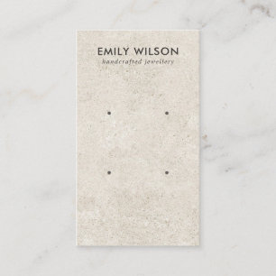 DE VISITE CHIC OFF WHITE STUCCO 2 STUD EARRING CARTE D'AFFIC