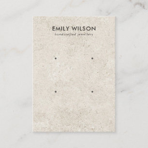DE VISITE CHIC OFF WHITE STUCCO 2 STUD EARRING CARTE D'AFFIC