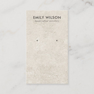 DE VISITE CHIC OFF WHITE STUCCO STUD EARRING CARTE D'AFFICHA