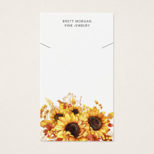 De Visite Chic Sunflower Collier Cartes d'affichage