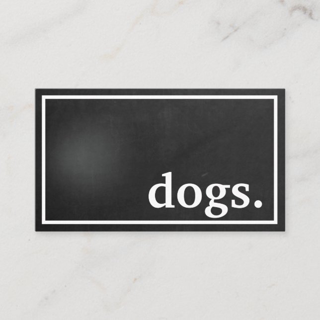 De Visite Chiens modernes. carte punch fidélité (Devant)