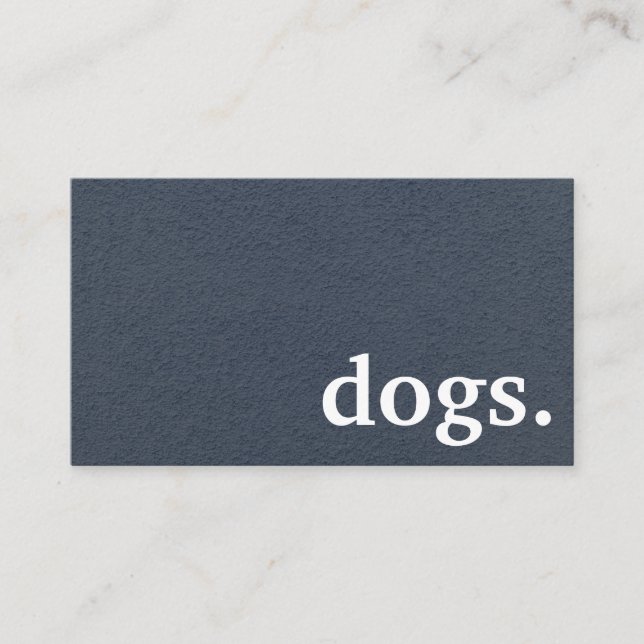 De Visite Chiens modernes. carte punch fidélité (Devant)