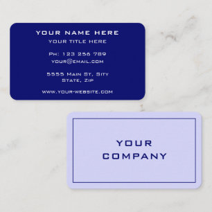 De Visite Couleurs personnalisées Police votre propre Carte 