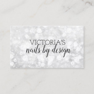De Visite Elégant Nail Tech Marble Parties scintillant Carte