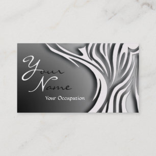 De Visite Elégante carte Monogramme noir et blanc