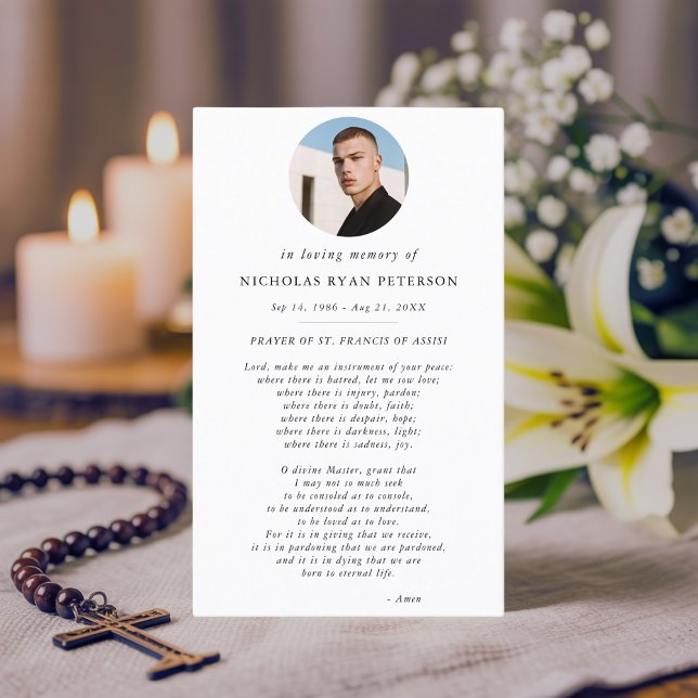 De Visite Elégante photo ovale Catholique St Francis Carte d (Créateur téléchargé)