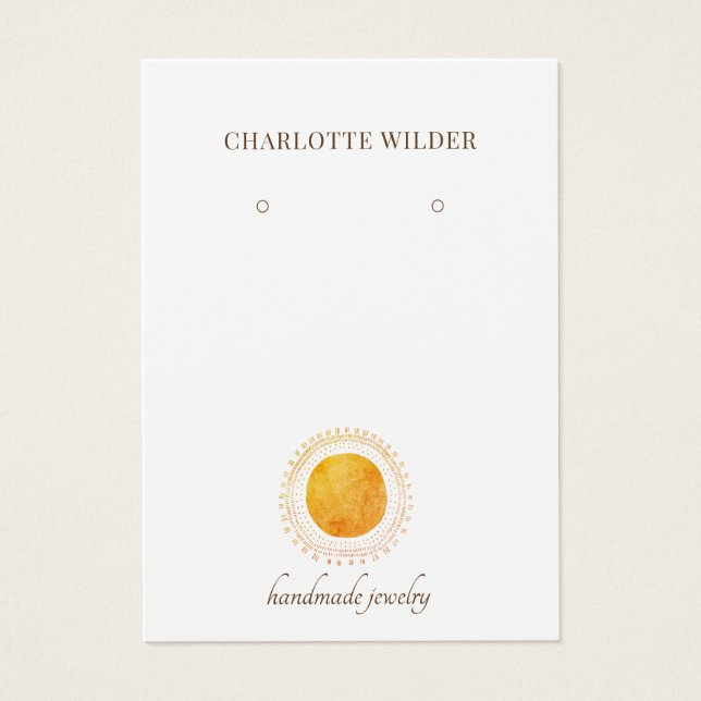 De Visite Faux Orange Gold Foil Circle Elevage Cartes d'affi (Devant)