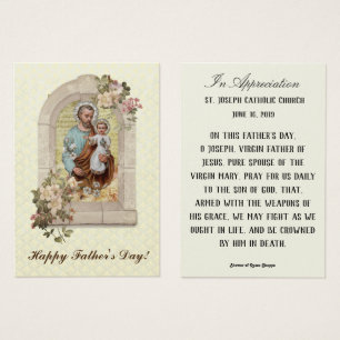 De Visite Fête des pères Saint Joseph Souvenir Cartes sainte