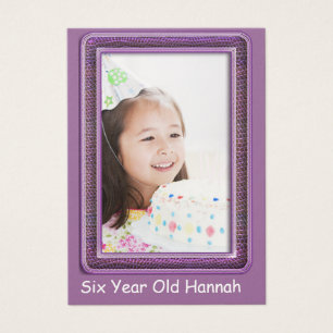 De Visite Filles d'un an Cartes photos d'anniversaire