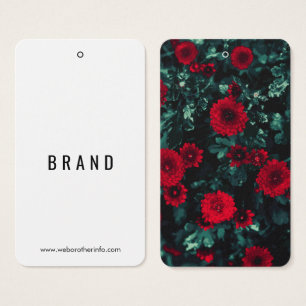 De Visite Fleurs Conception Nom commercial Hang Tags Cartes