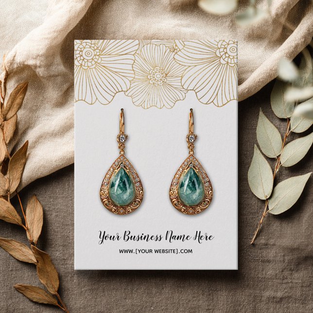 De Visite Fleurs d'or portant des cartes d'affichage (Créateur téléchargé)