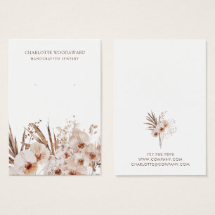 De Visite Fleurs sauvages Boho Elevant Bijoux Cartes d'affic