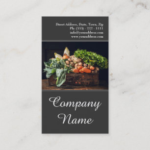 De Visite Fruits Légumes Vie saine Carte Vintage