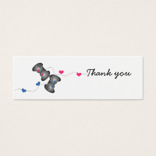 De Visite Geeky Gamer Mariage Merci Mini Cartes