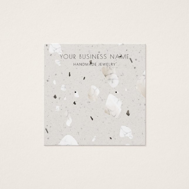 De Visite Gris Gris Terrazzo Elevage Cartes d'affichage (Devant)