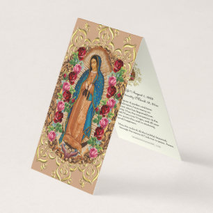 De Visite Guadalupe catholique prière Carte Sainte