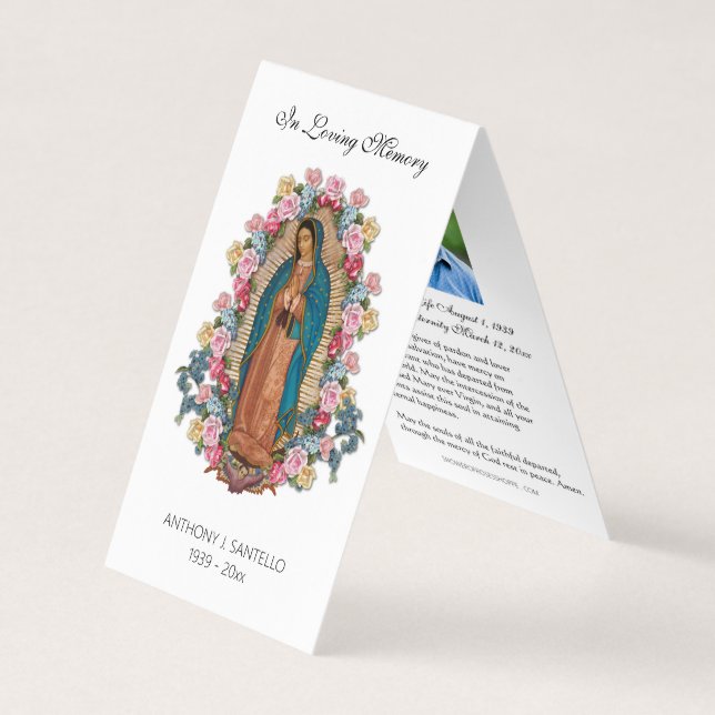 De Visite Guadalupe catholique prière Carte Sainte (Devant)