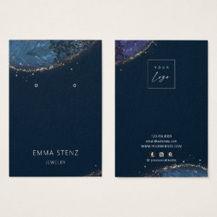 De Visite Imaginaire Lux Bleu Or Porte Cartes d'Affichage