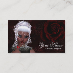 De Visite Imaginaire Peau foncée Style gothique foncé Carte