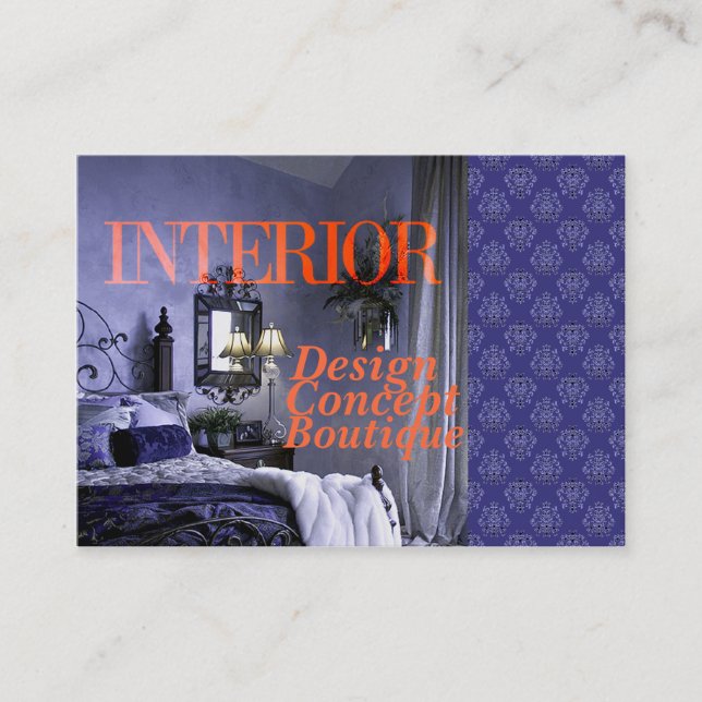 De Visite INTÉRIEUR - Carte d'entreprise/emplacement (Devant)