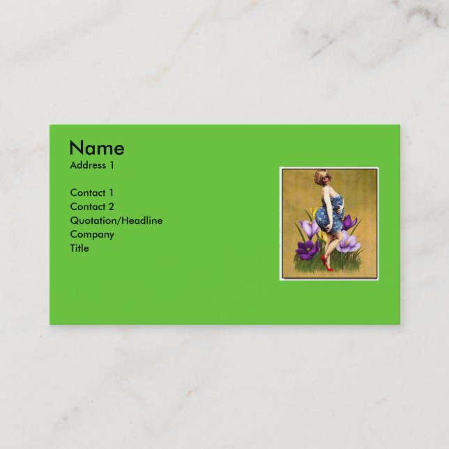 De Visite Je suis la carte beautiful-2 (Devant)