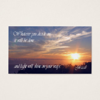 De Visite Job 22:28 Cartes Portefeuille Inspirationnelles