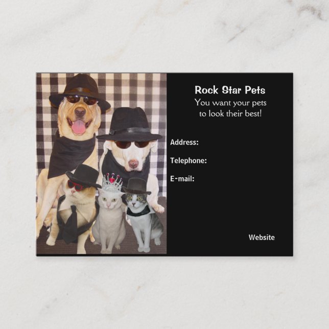 De Visite La carte du Groomer (Devant)