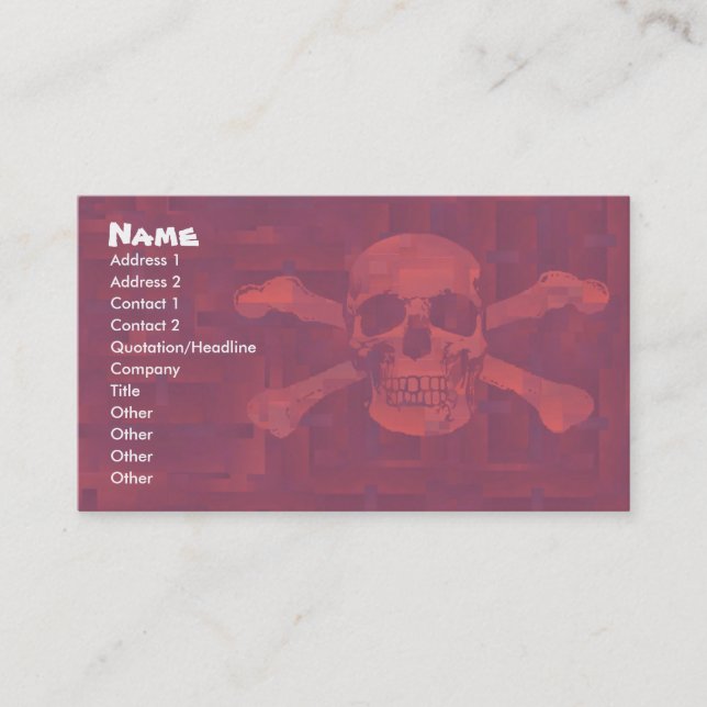 De Visite La croix désosse la carte d'affaires/profil (Devant)