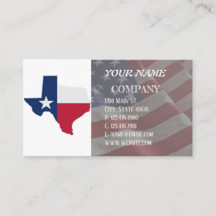 De Visite Lone Star Texas Drapeau et carte