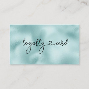 De Visite Loyauté Carte 5 Nails Lashes Beauty Blue