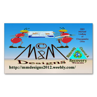 De Visite Magnétique Carte BIZ M & M Design 2