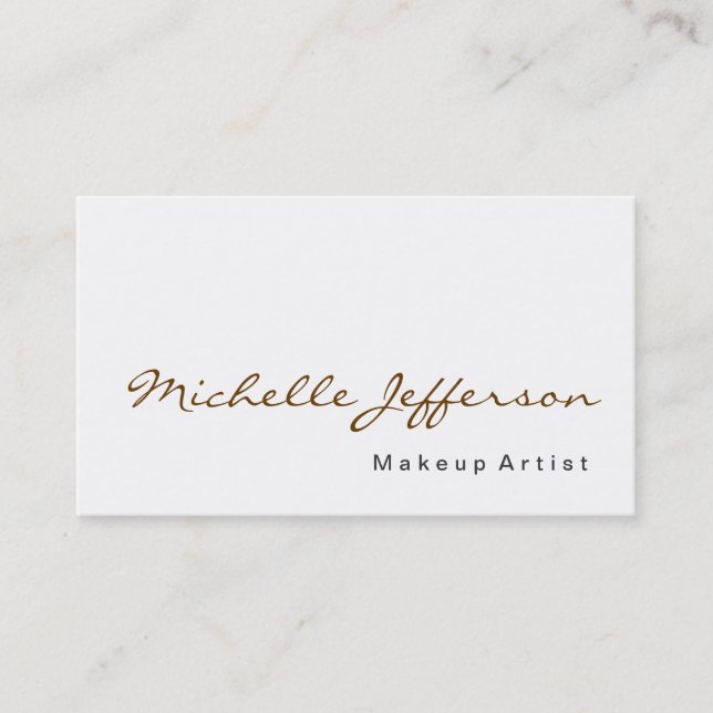 De Visite Maquillage Calligraphie Artiste Profession Carte d (Devant)