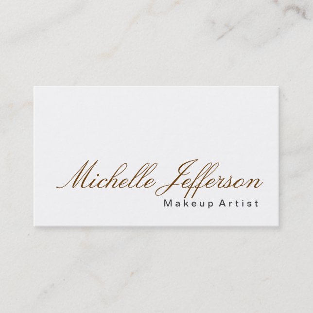 De Visite Maquillage Calligraphie Artiste Profession Carte d (Devant)