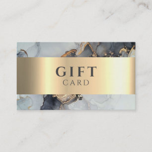 De Visite Marbre Élégant Blanc Faux Or Beauté Carte Cadeau