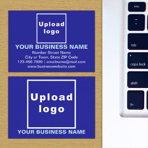 De Visite Marque d'entreprise sur petite carte rectangle ble