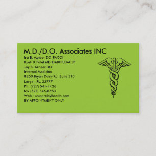 De Visite md/do associe la carte d'inc. - customisée