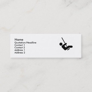 De Visite Mini Carte d'appel à pivot bleu