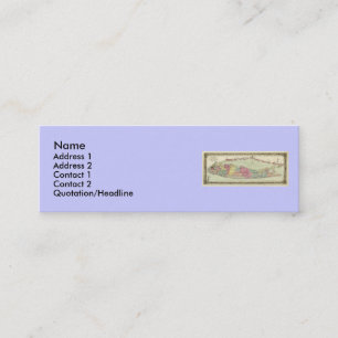 De Visite Mini Carte historique des voyageurs 1855-1857 du Long
