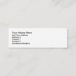 De Visite Mini Carte maigre standard