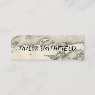 De Visite Mini carte rustique