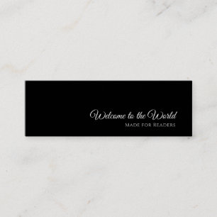 De Visite Mini Carte Signet personnalisée noire   Lecteur inspira