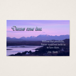 De Visite Mini CARTES D'Inspiration