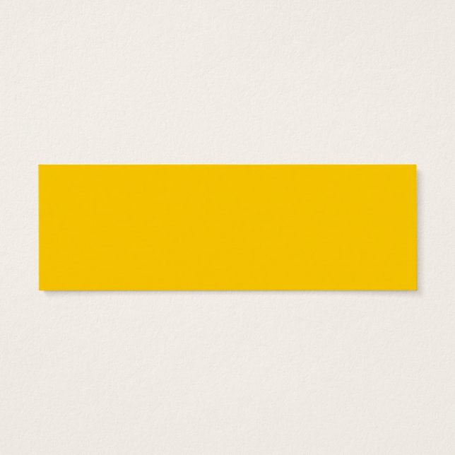 De Visite Mini cartes Signets, jaune orange soleil (Dos)